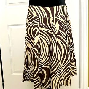 Zebra print skirt